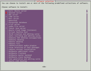 Tasksel in Ubuntu
