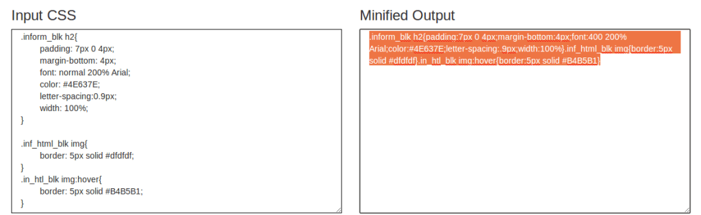 How to minify CSS and Js files.