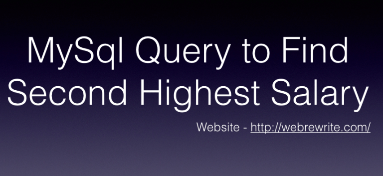 query-to-find-second-highest-salary-in-oracle-youtube