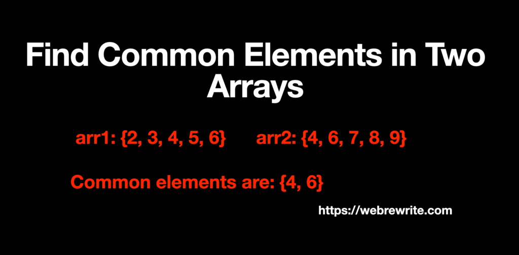 Find Common Elements in Two Arrays
