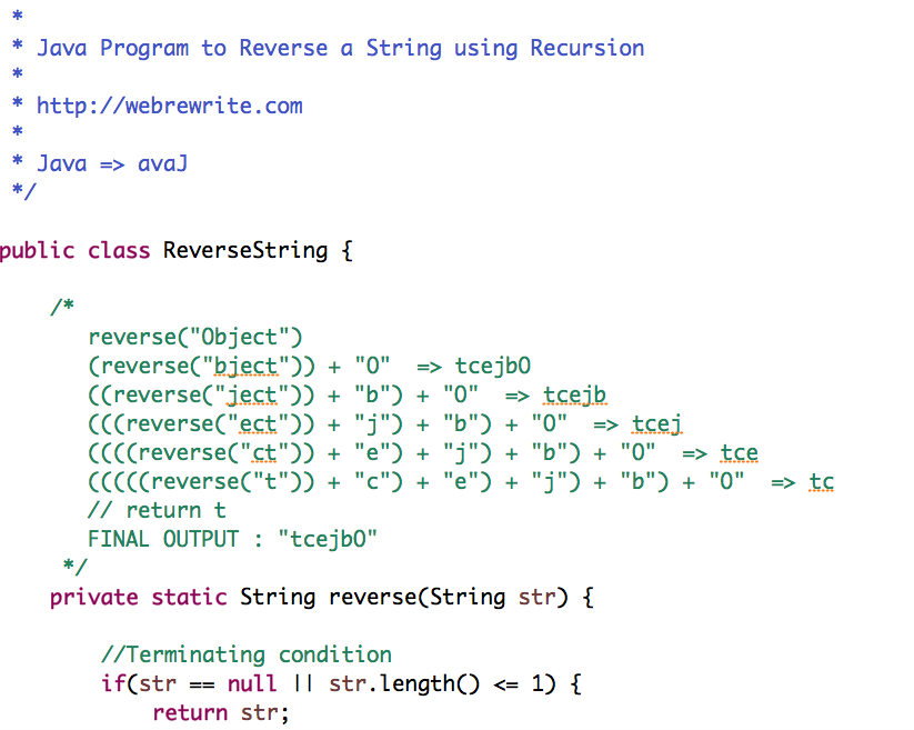 java-program-to-reverse-a-number-using-for-while-and-recursion