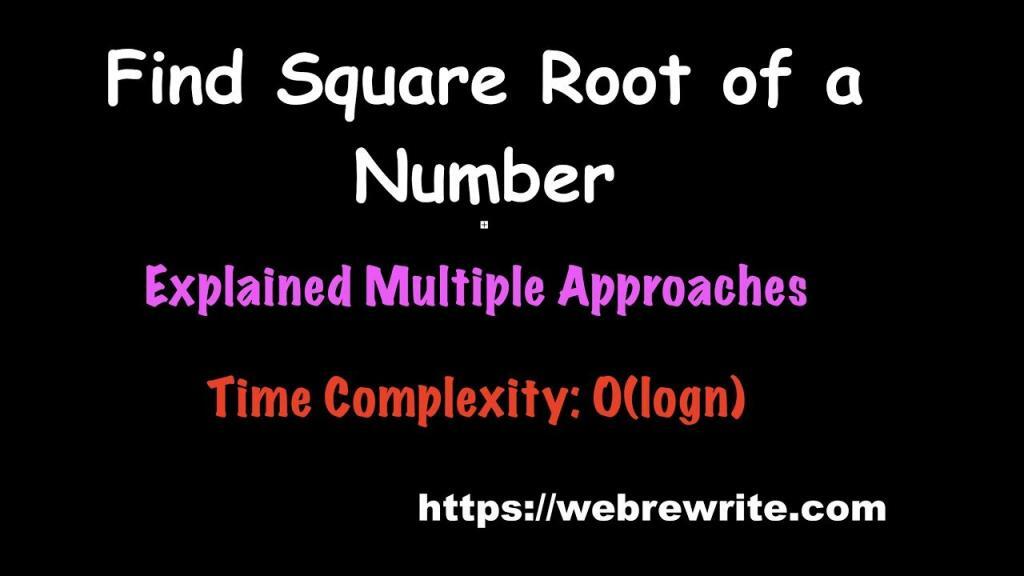 How to calculate square root in java without sqrt function